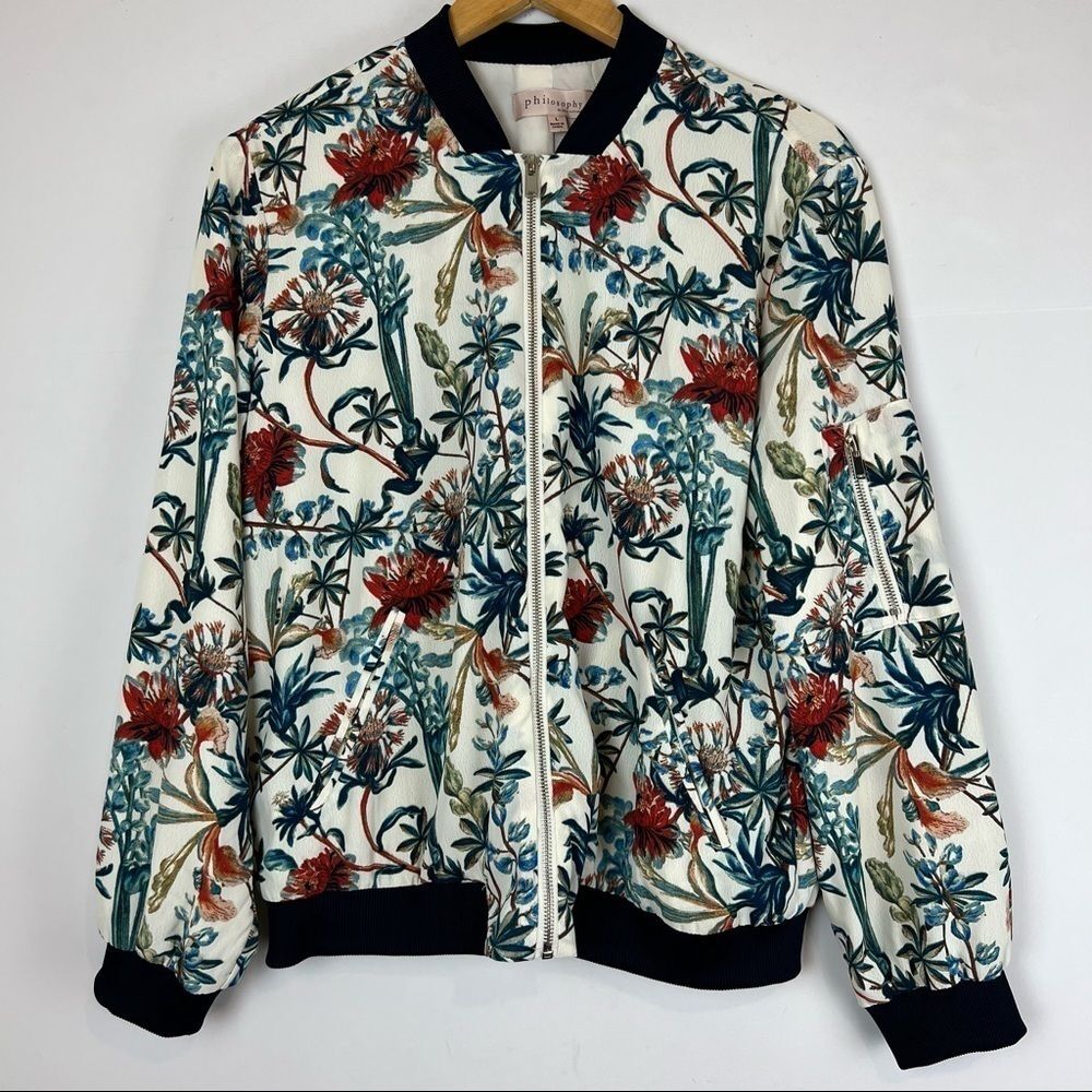 Philosophy • Floral Print Lightweight Jacket